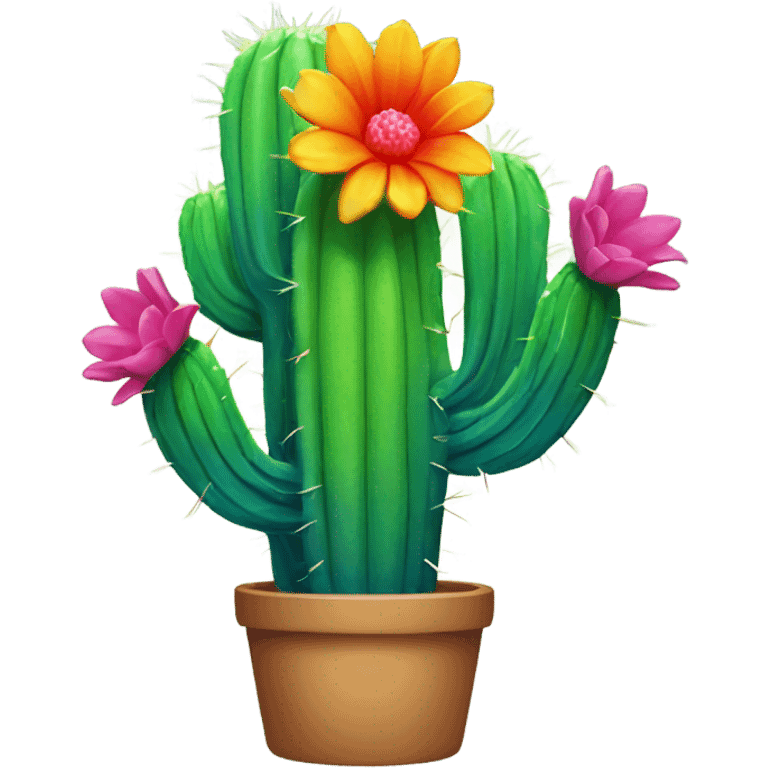 Rainbow cactus  emoji