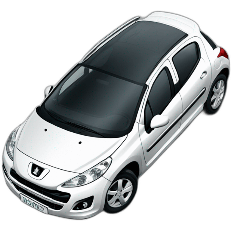 Peugeot 207 blanche emoji