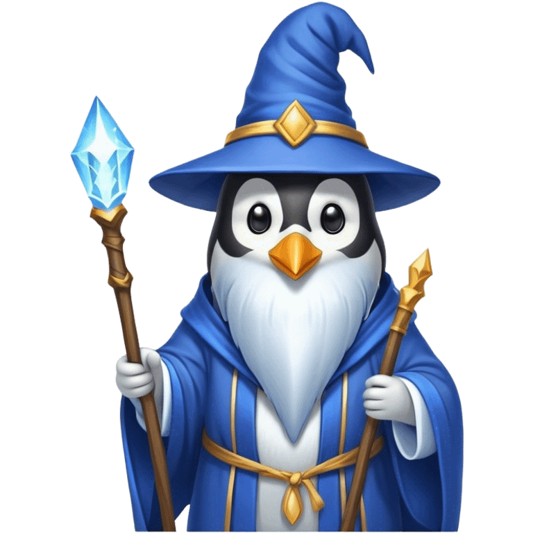 Penguin Wizard emoji