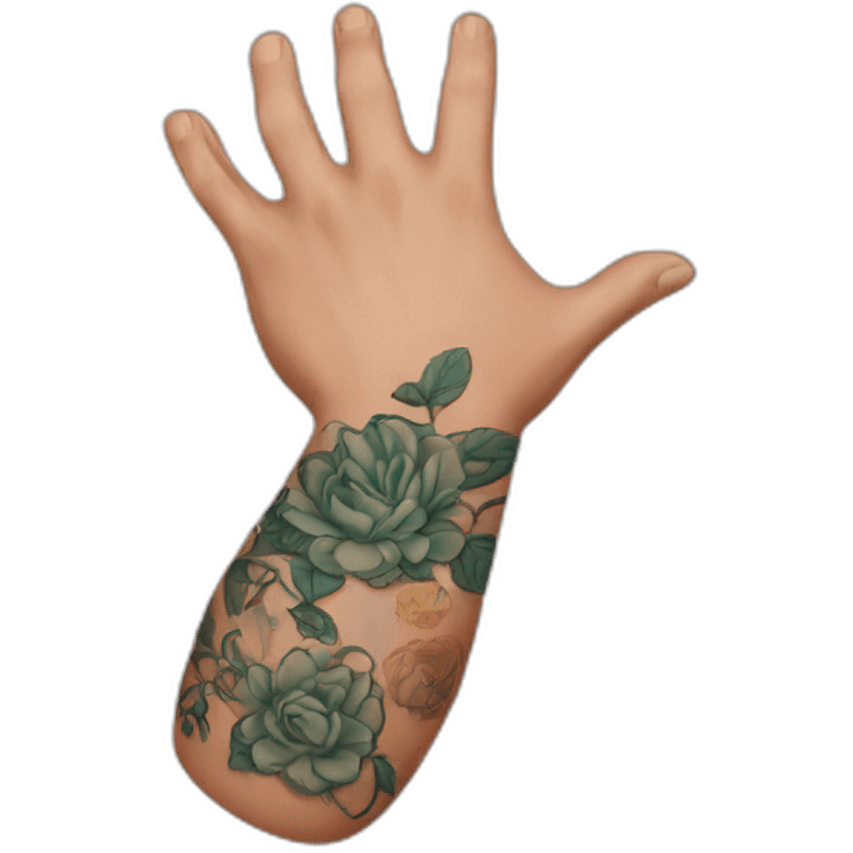 tattooed arm emoji