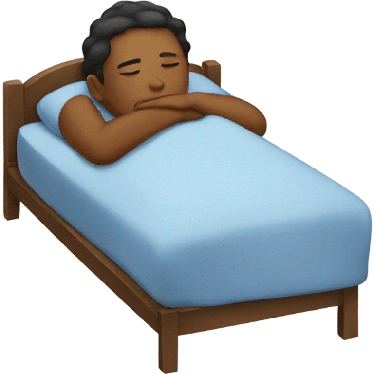 Sleeping on bed emoji