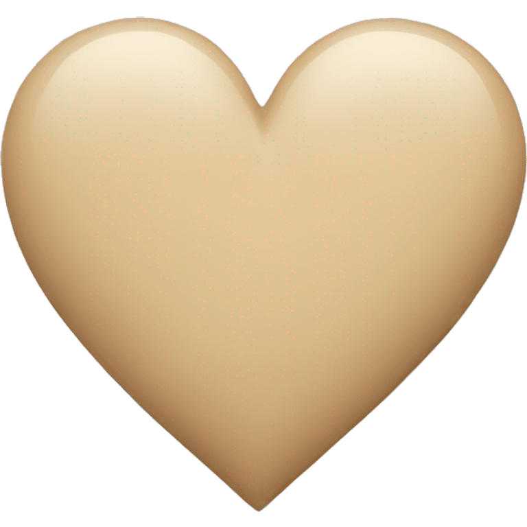 Beige heart  emoji