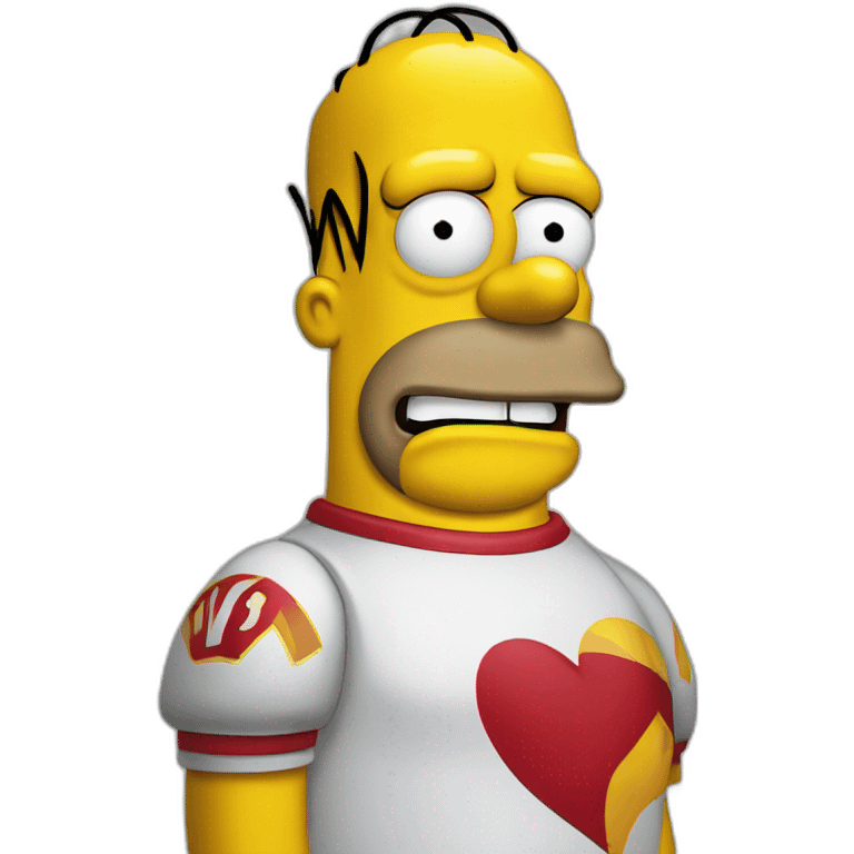 Homer simpson love RC Lens emoji