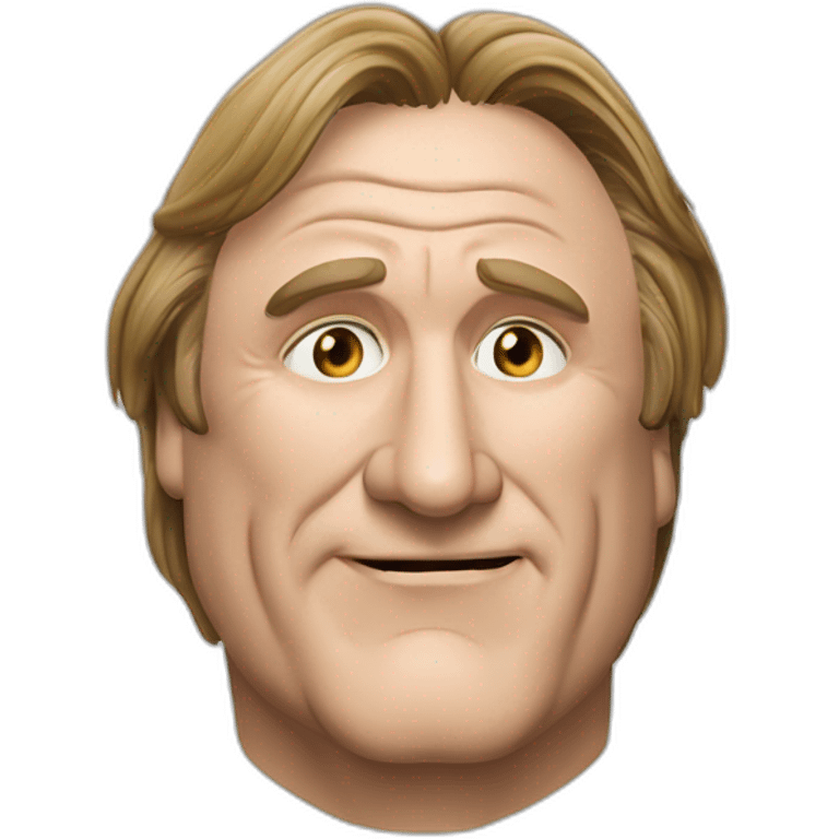 Gérard Depardieu qui fume de la weed emoji