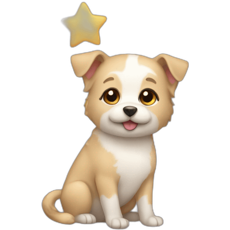 pet with stars emoji