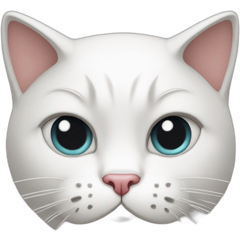 white angry kitty emoji