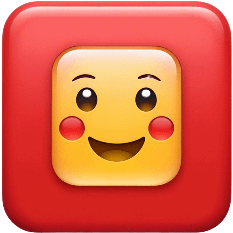 FACA UM EMOJI DE UM QUADRADO VERMELHO MAS SOMENTE AS BORDAS emoji