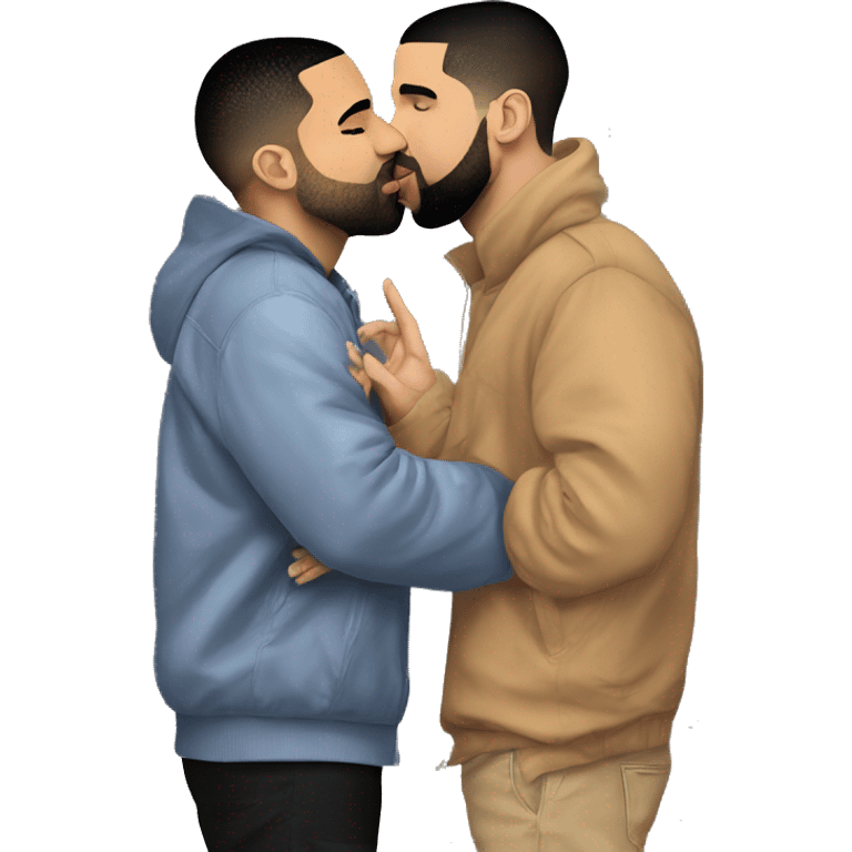 drake kissing drake kissing drake kissing drake emoji