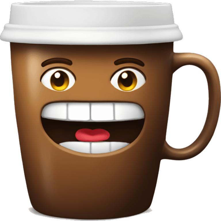 Coffee in a huge mug emoji