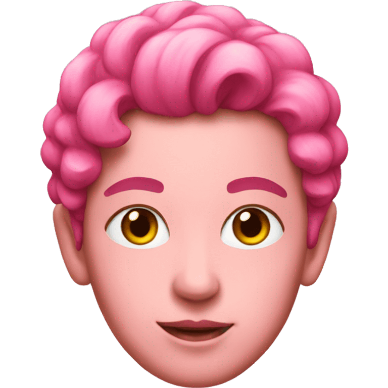 Pink painting emoji