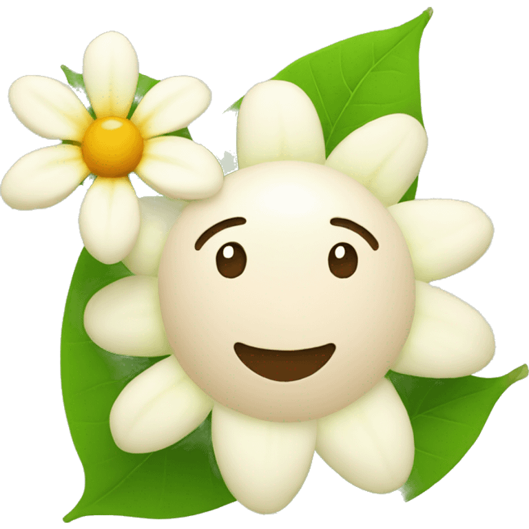 emoji of ashwagandha with flower  emoji