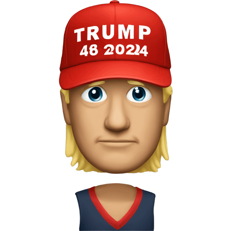 Trump 2024 red hat emoji