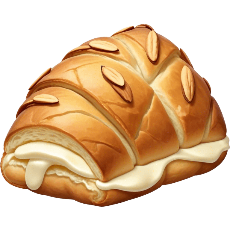 Flaky almond crossiant emoji