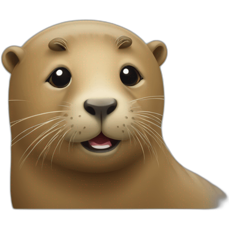 Seal with capybara emoji