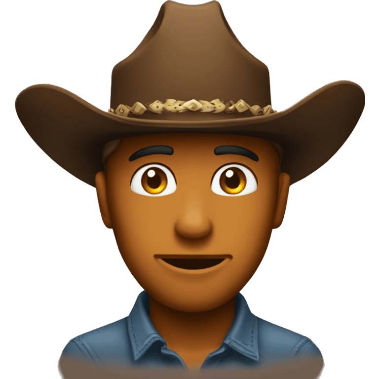 love eyes emoji with a cowboy hat  emoji