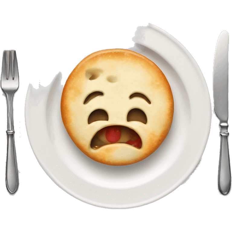 british food served in a toilet seat shaped plate emoji