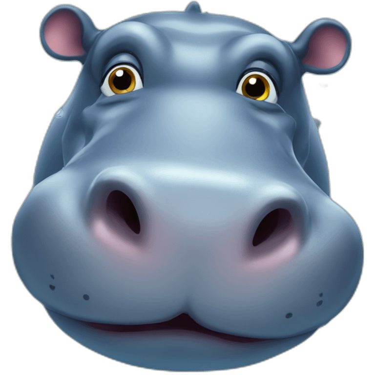 hippopotamos under water emoji