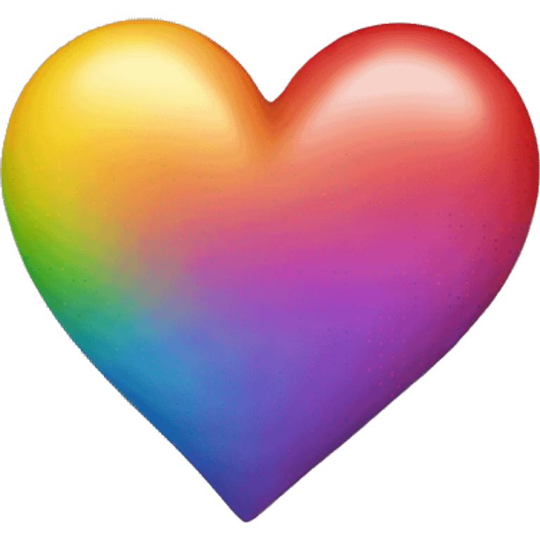 A rainbow heart emoji