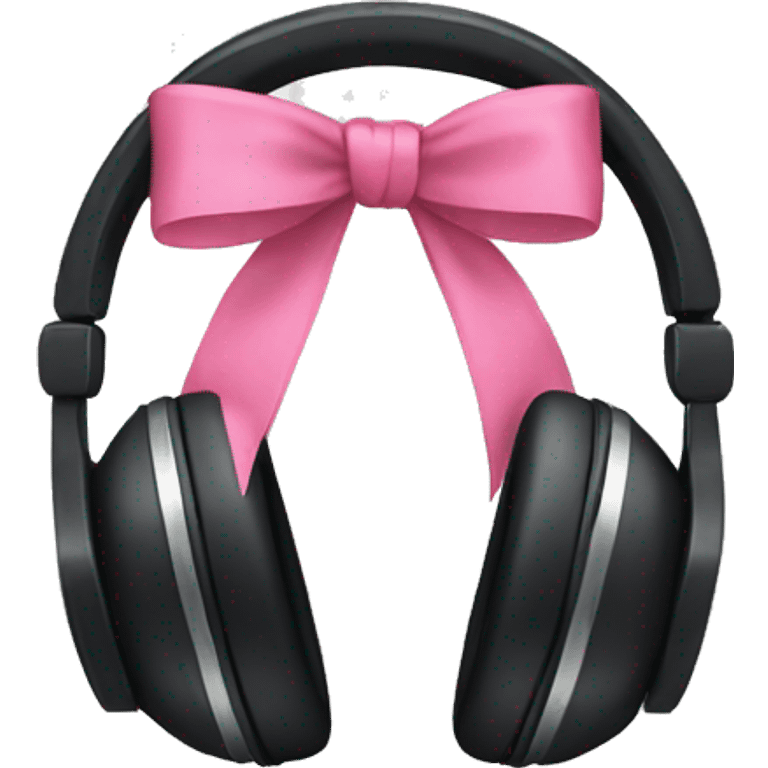 Headphones with bows emoji