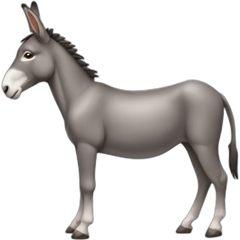 donkey male full body, anatomically correct emoji