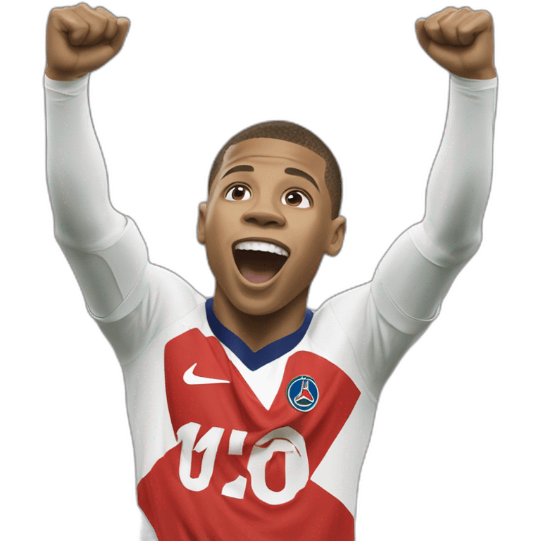 Mbappe célébration emoji