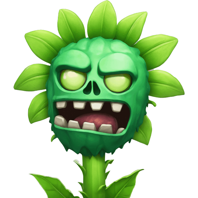 zombie emerald sunflower from plants vs zombies emoji