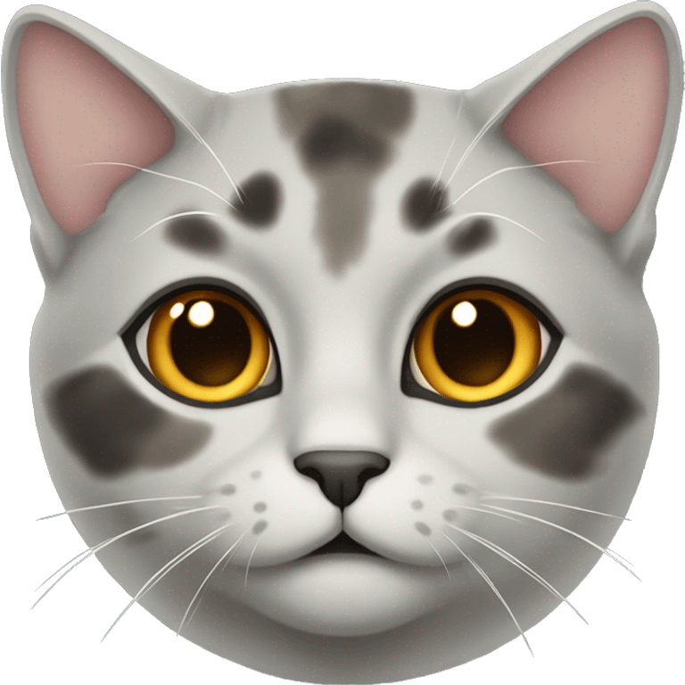 Dilute grey tortoiseshell cat emoji