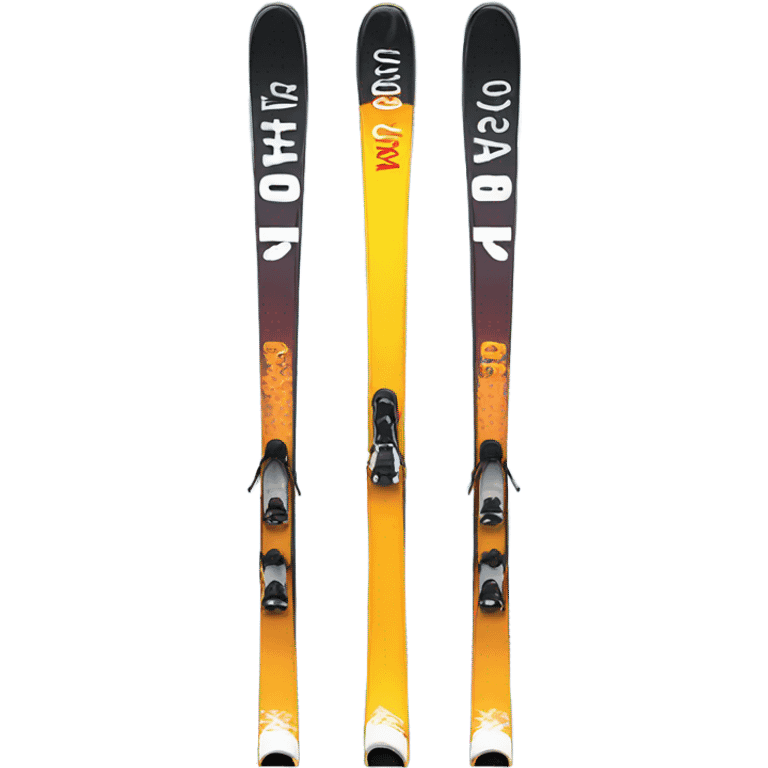 skis and ski sticks emoji