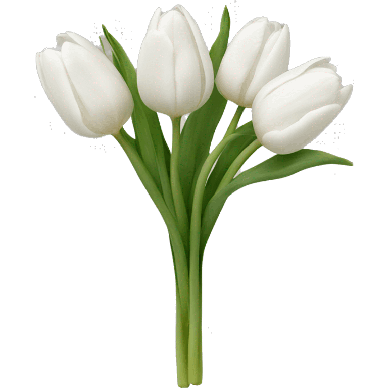 white tulips emoji