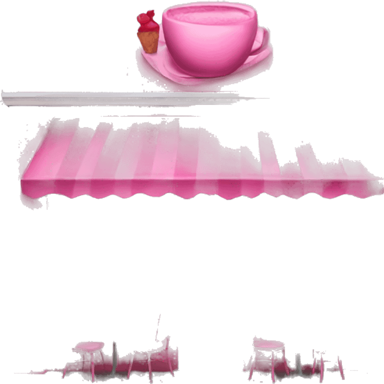 pink cafe emoji