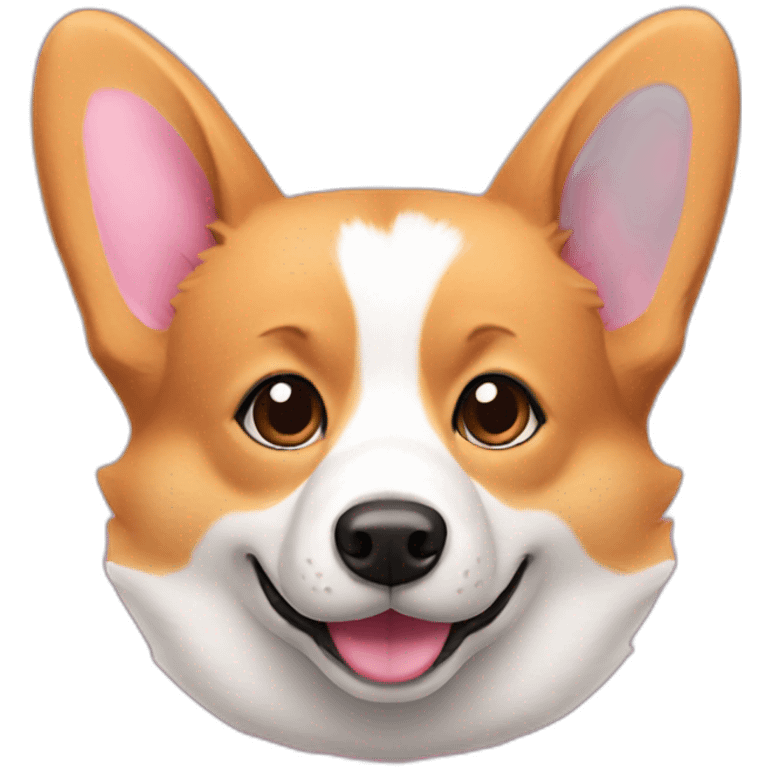 pink corgi emoji