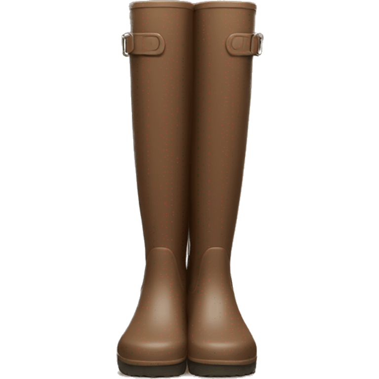  Brown Rain boots  emoji