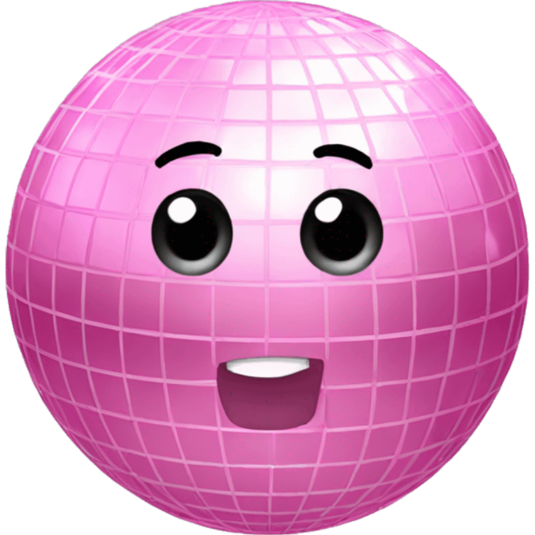 baby pink disco ball emoji