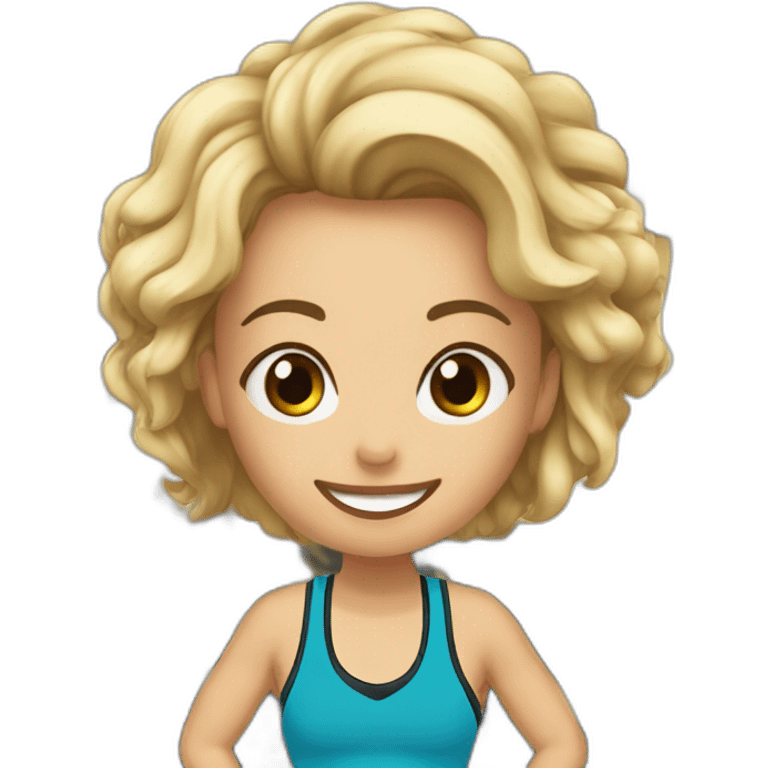 MARI chelo en el gym emoji