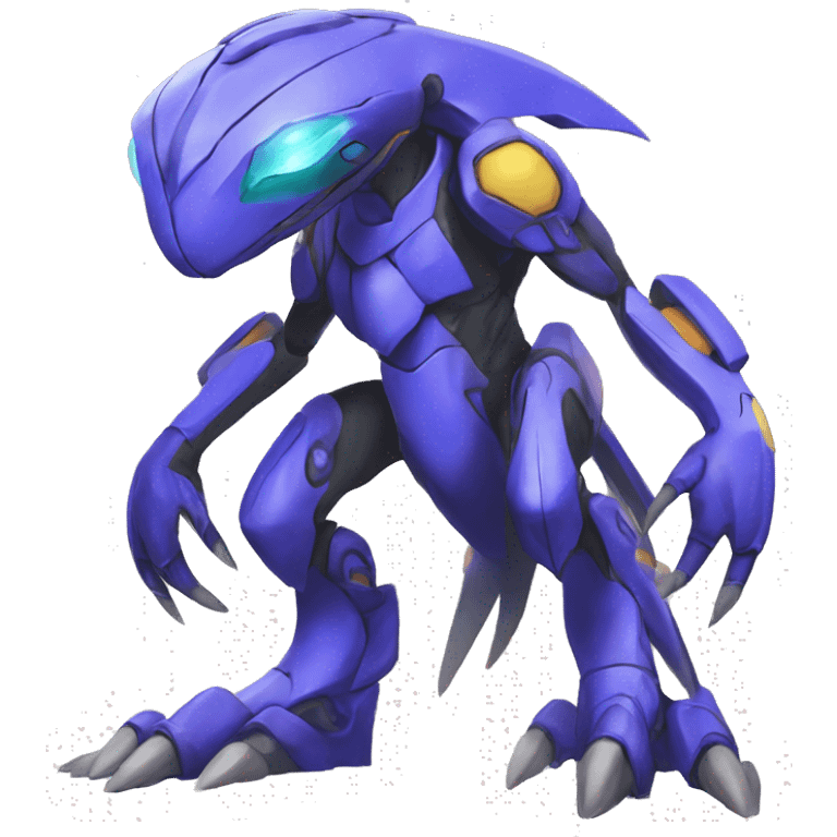  Cool Edgy Godly Futuristic Digimon-Fakemon-Genesect-Reptile full body emoji