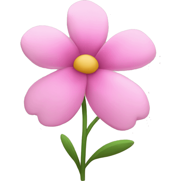 simple pink flowers with petals emoji