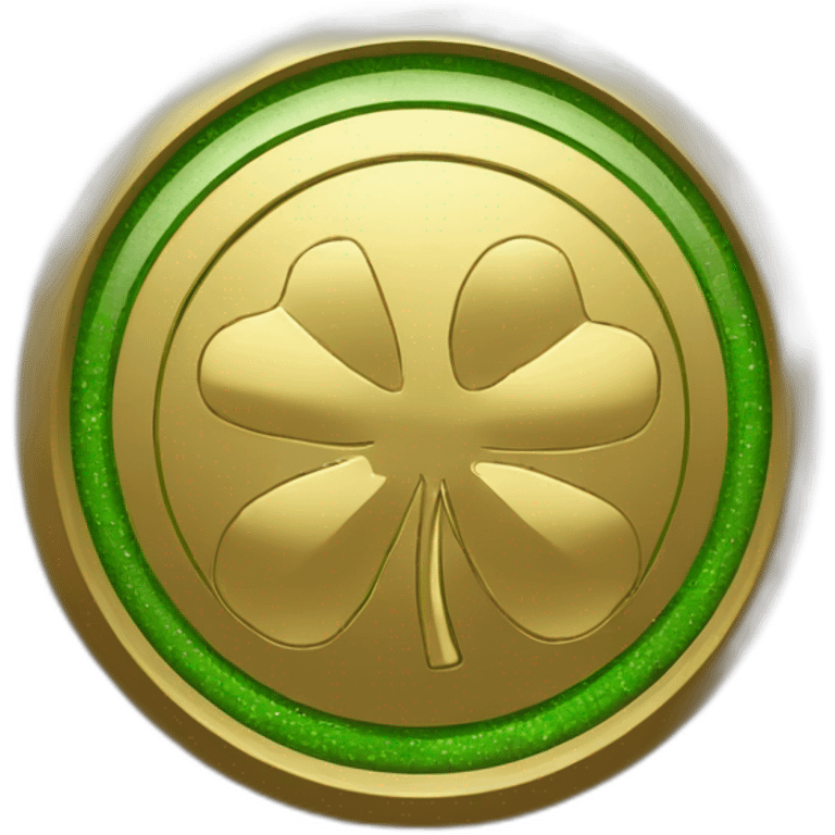 round-gold-outline-sign-no-entry-for-clover-clovers emoji