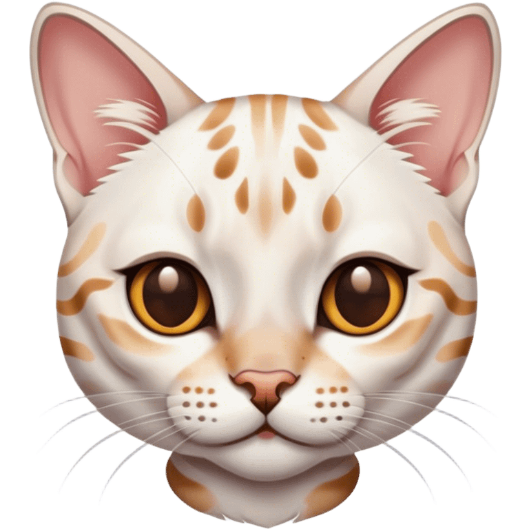 White bengal cat emoji