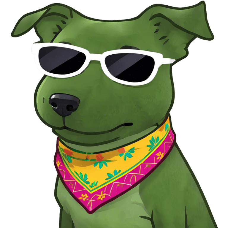 Dog with sunglasses  emoji