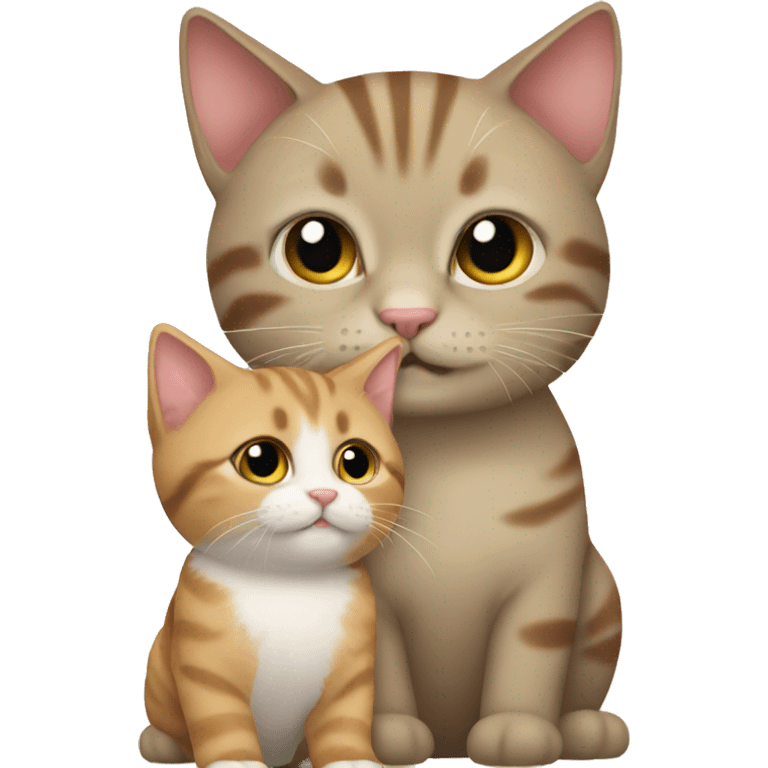 Cat and kitten  emoji