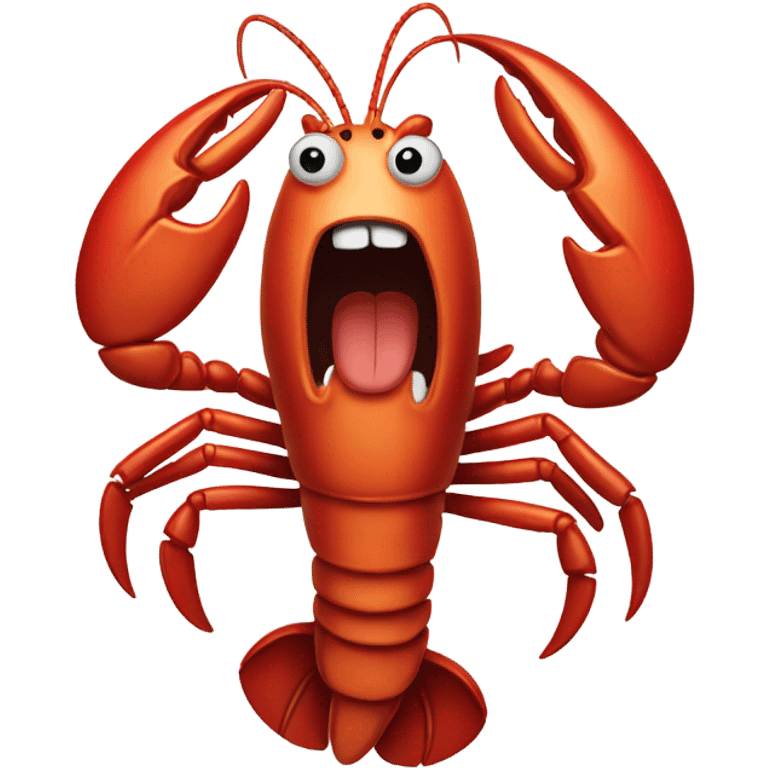 lobster screaming emoji