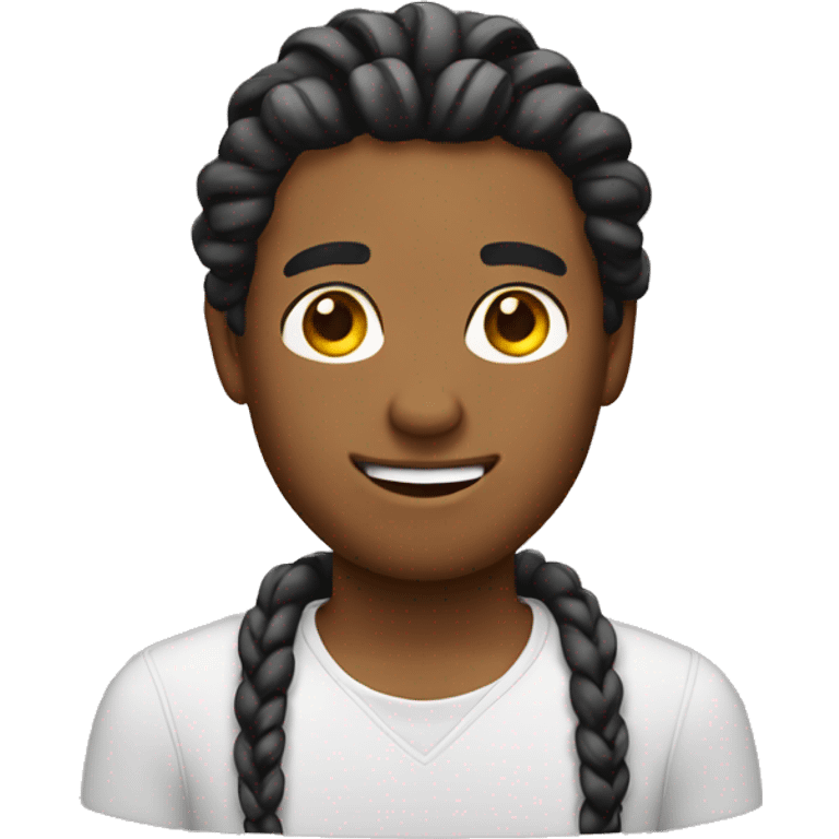 Guy with braids emoji