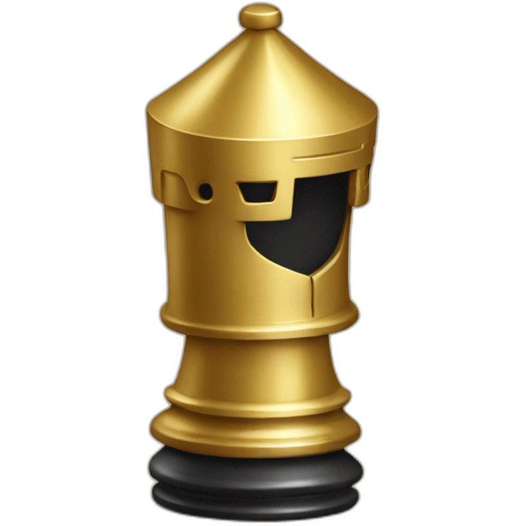 golden knight chess piece emoji