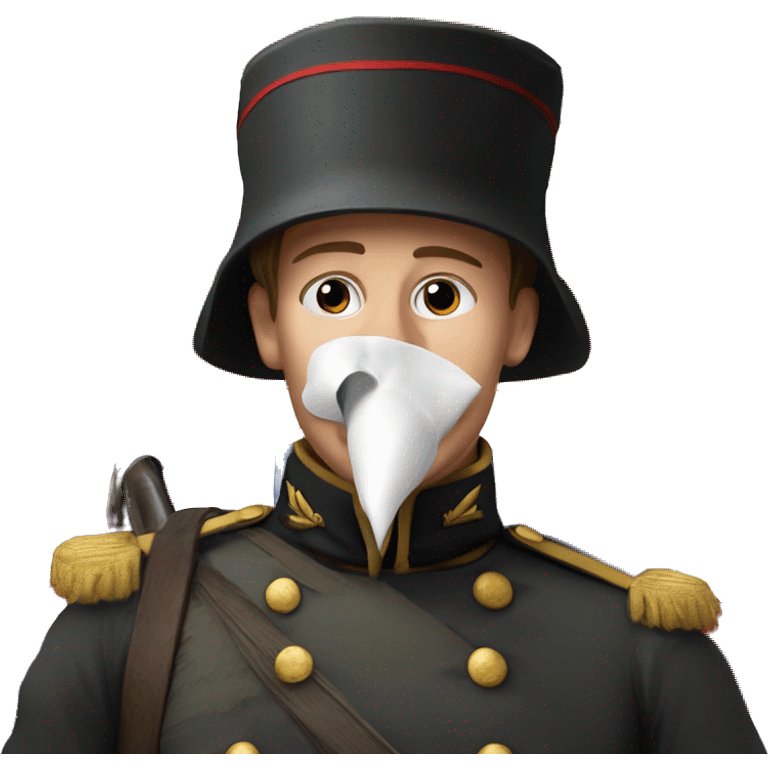 British soldier in the Crimean War blows his nose emoji