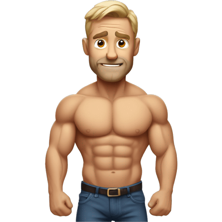 muscular Australian dad emoji