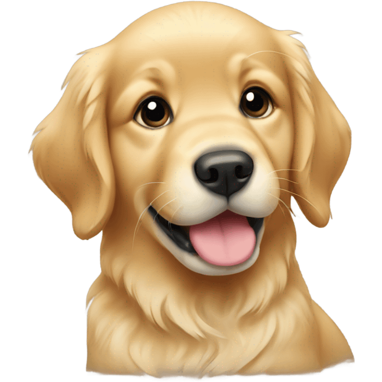 Baby golden retriever emoji