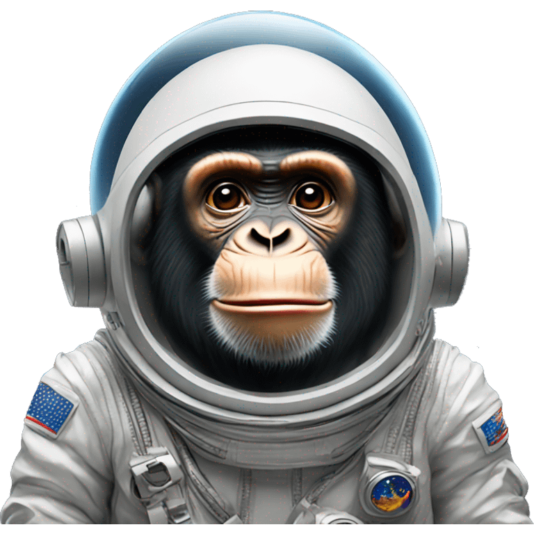 Chimp in space suit emoji