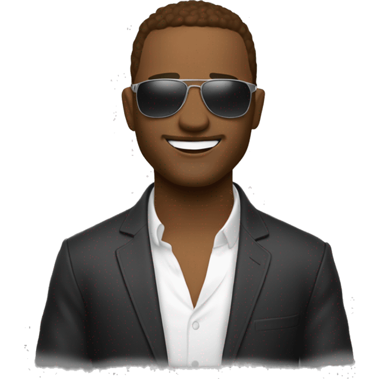 😎 - use this as base but have surprised look and have the emoji take off one pair of sunglasses to reveal another  emoji