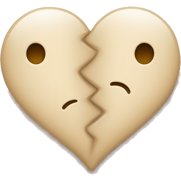 two beige hearts emoji