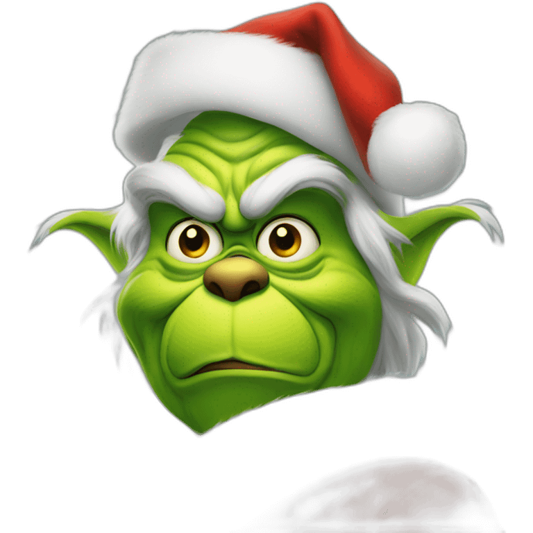 Grinch santa Claus  emoji